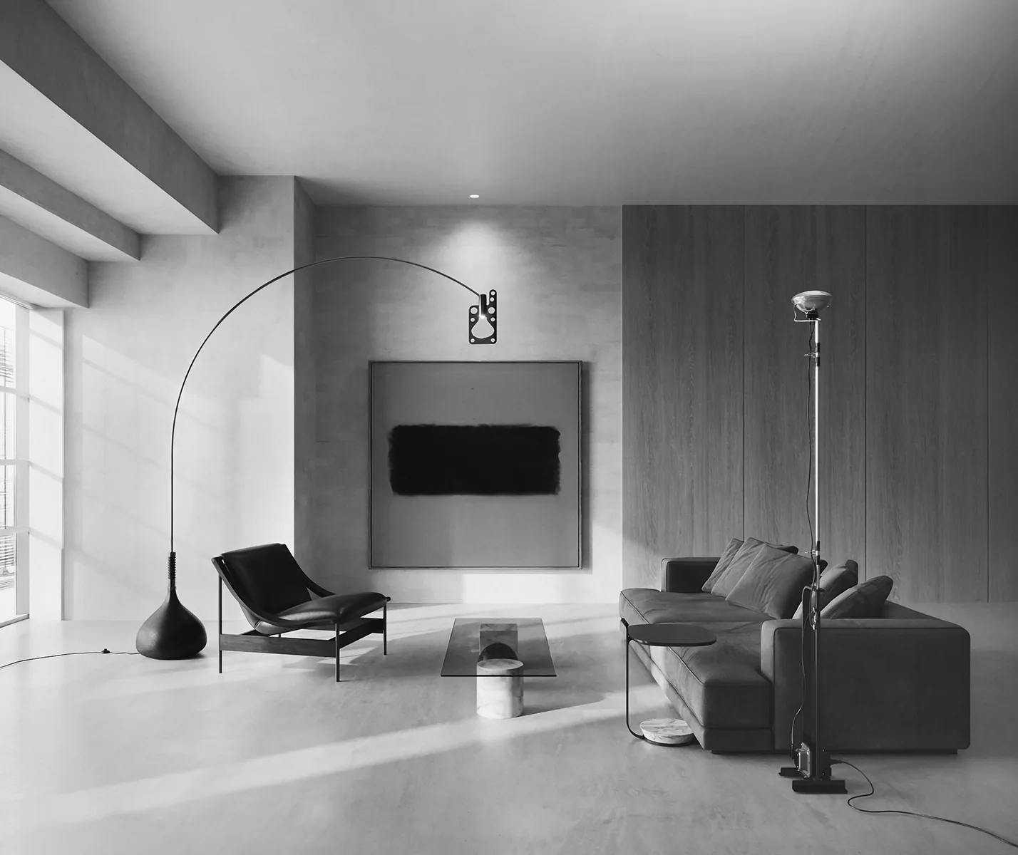 Open space living room AI variation